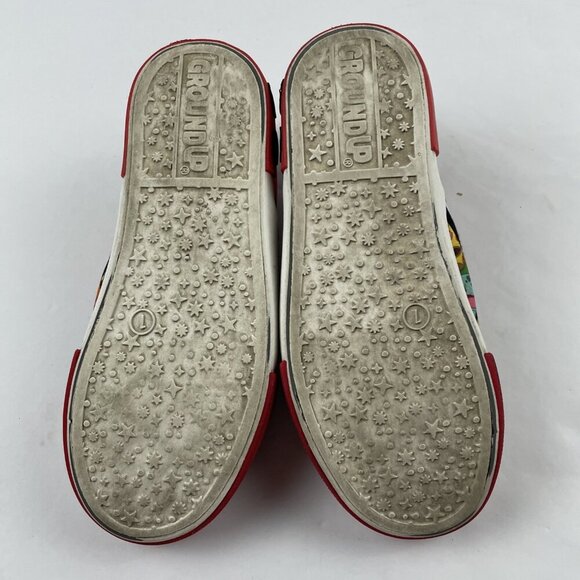 Ground UP Pokemon PIKACHU Slip-On Canvas Sneaker Shoes Unisex Youth Size 1 - Picture 5 of 9